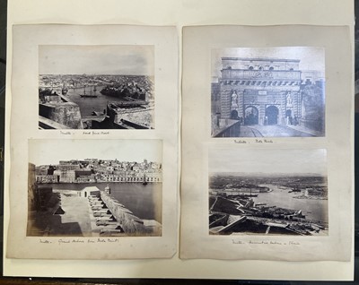 Lot 117 - Malta. A group of 25 photographs of Malta, c. 1870s