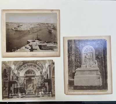 Lot 117 - Malta. A group of 25 photographs of Malta, c. 1870s