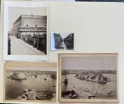 Lot 117 - Malta. A group of 25 photographs of Malta, c. 1870s
