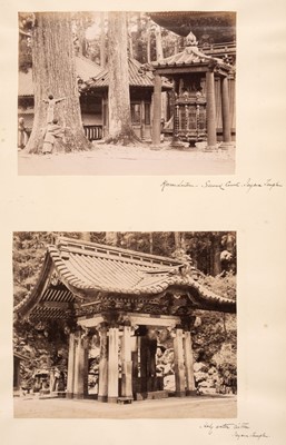 Lot 104 - Japan. A group of 33 albumen print photographs of Japanese temples and sites, c. 1890