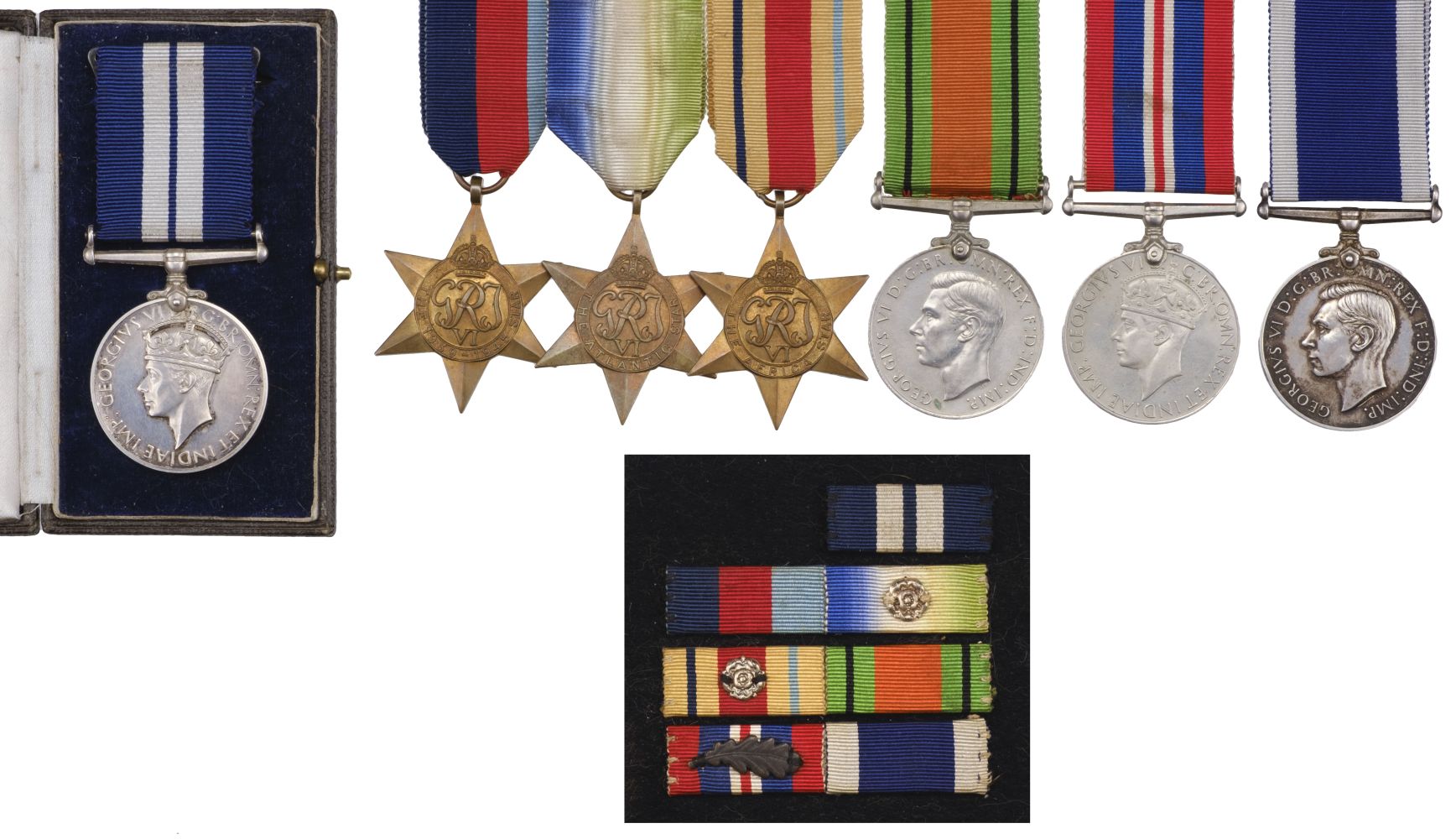 Lot 5 - WWII medal group to Engine Room Artificer