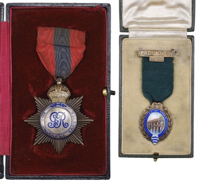 Lot 169 - Imperial Service Medal, G.V.R., breast star, reverse engraved 'Philip Michaelis'