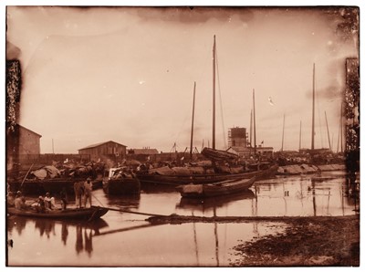 Lot 143 - China. View of the Pei Ho River, Tien-Tsin (Tianjin), c. 1900