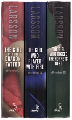 Lot 861 - Larsson (Steig). 'Millennium Trilogy', 3 volumes, 2008-09