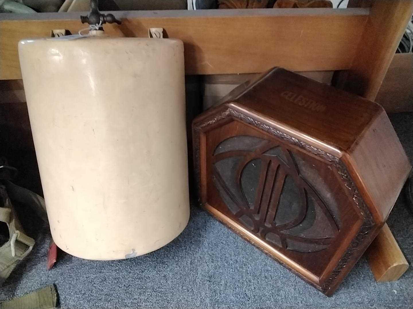 Lot 389 - De Havilland. Art deco Celestion extension speaker from the De Havilland factory at Broughton