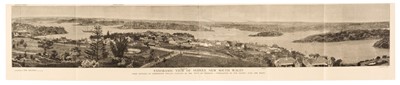 Lot 239 - Sydney. Panoramic View of Sydney, New South Wales..., published The Graphic, 1879