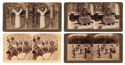 Lot 165 - India & Ceylon. A group of 98 stereoviews of India & Ceylon mostly by Underwood & Underwood, c. 1903