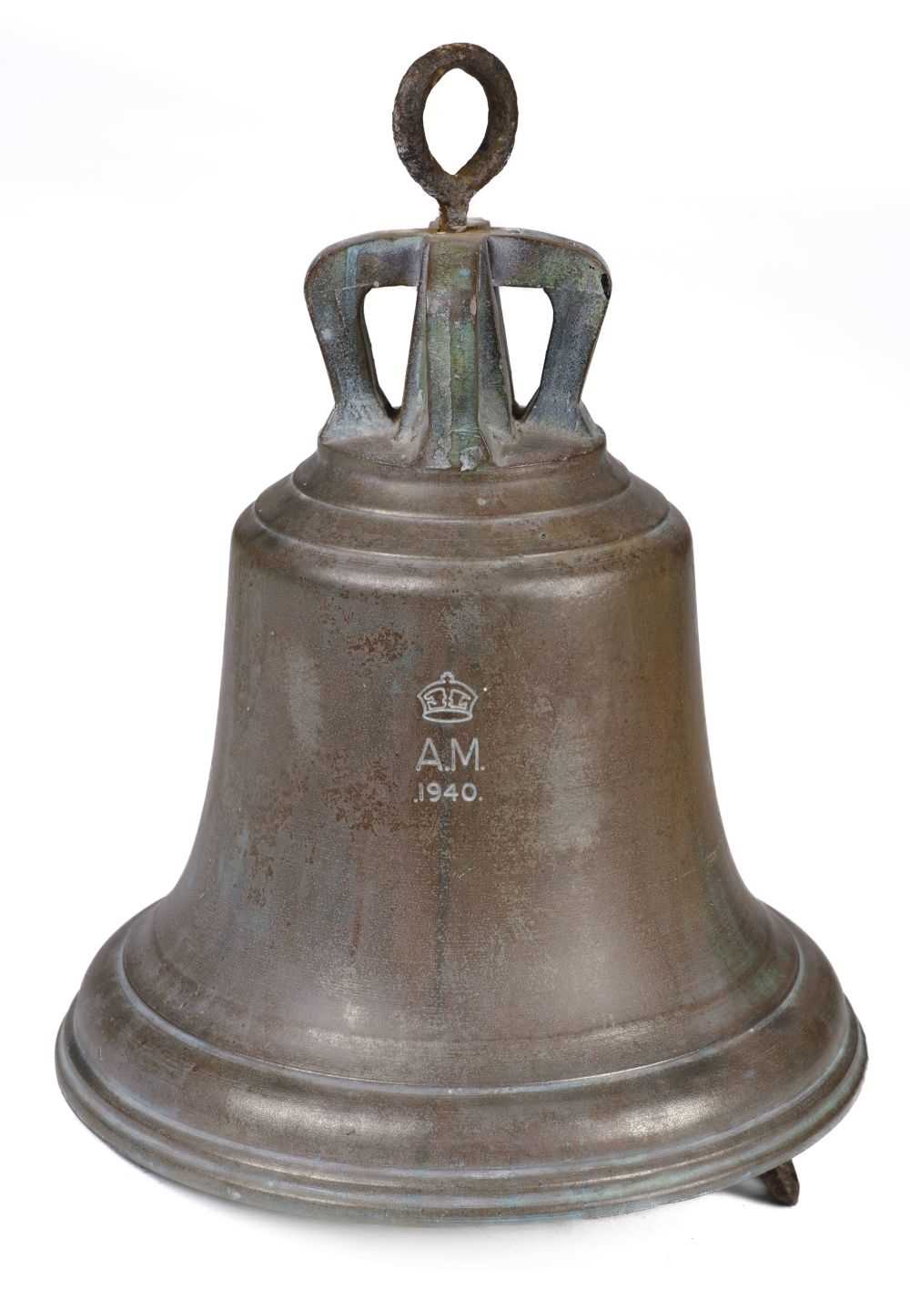 Lot 383 - Scramble Bell. WWII '1940' Battle of Britain period Air Ministry bronze aerodrome bell