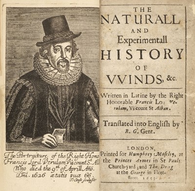 Lot 336 - Bacon (Francis). Bacon (Francis). The Naturall and Experimentall History of Winds, 1653