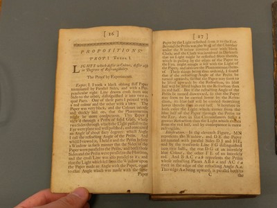 Lot 353 - Newton (Isaac). Opticks: Or, a Treatise of the Reflectons, Refractions, Inflections, 1718