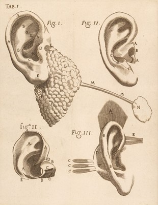 Lot 78 - Valsalva (Antonio Maria). De Aure Humana Tractatus, 2nd edition, 1707