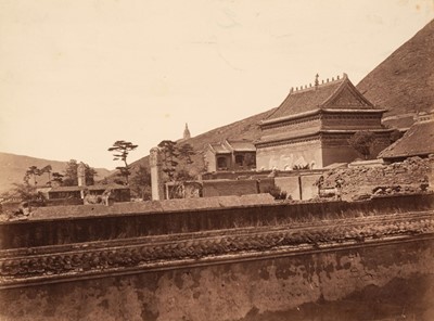 Lot 17 - China. Palace of the Emperor, Peking [and] Burial Site of Chinese Emperors in Peking, c. 1870