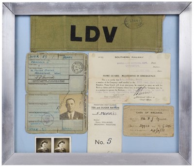 Lot 314 - Battle of Britain. Station Master Frederick Morris