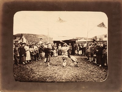 Lot 37 - China. Chinese execution [and] Chinese convicts in the Kangue, both by William Saunders, c. 1870