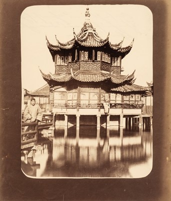 Lot 43 - China. A group of three albumen print photographs, probably by William Saunders, c. 1870