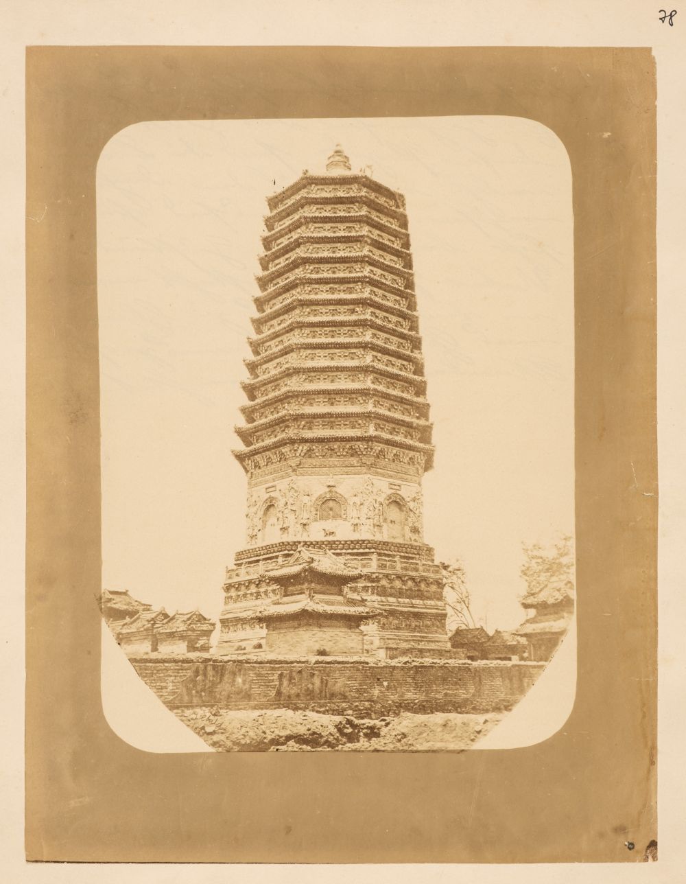 Tirage Albuminé Vintage - Shanghai, Foochow Road Par William Saunders - Circa 1870 - Original