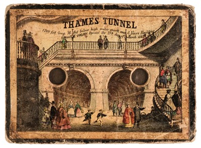 Lot 476 - Peepshow. Thames Tunnel, 1200 feet long, 76 feet below high water mark, 1843
