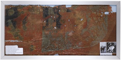 Lot 323 - Hurricane R4181. Aircraft fabric recovered from Hurricane R4181