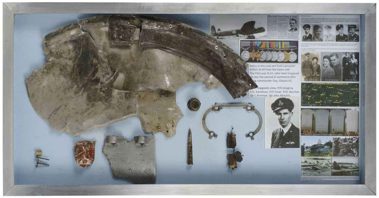 Lot 315 - Dambusters. A collection of relics recovered