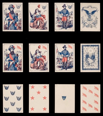 Lot 503 - American Civil War playing cards. Union Cards, New York: American Card Co., 1862