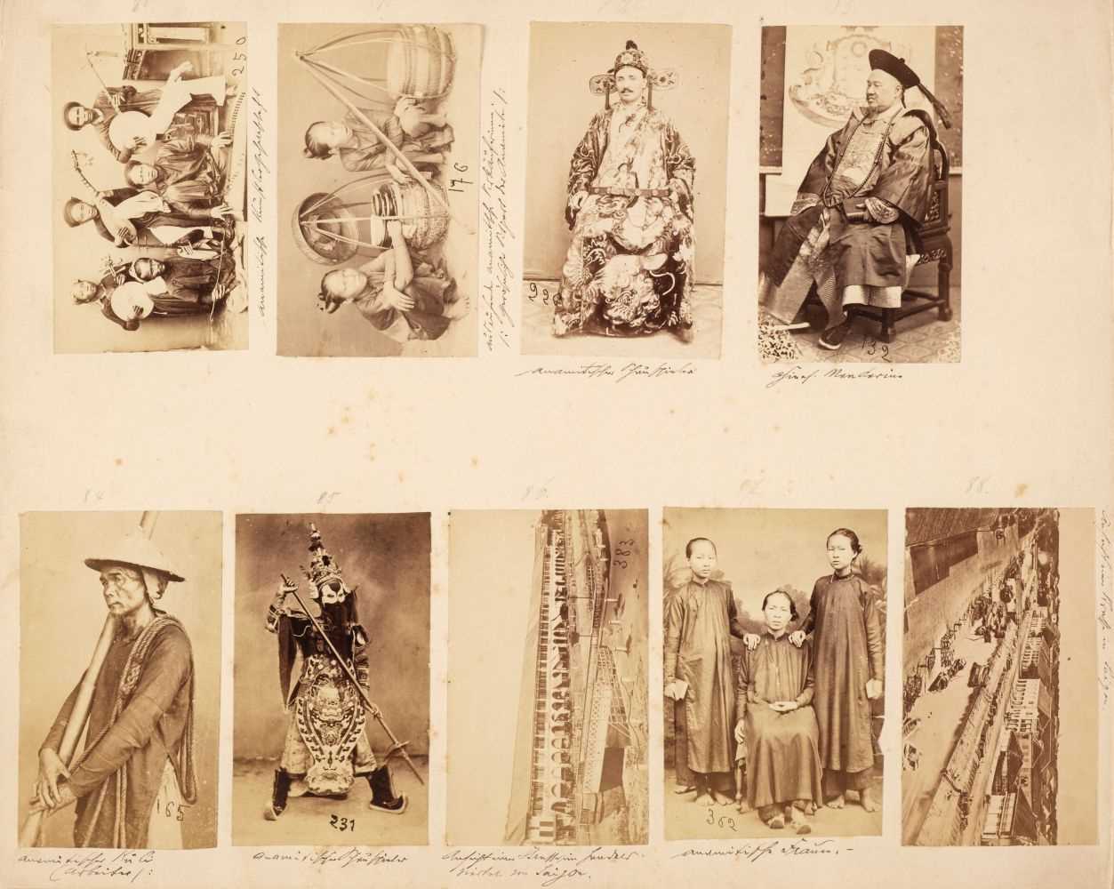 Lot 66 - Saigon. A series of 8 small portraits of Indo-Chinese people including one of a Chinese Mandarin...