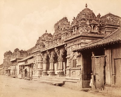 Lot 70 - Ceylon. A group of 7 albumen print photographs of scenes in Ceylon, mainly Colombo, c. 1870