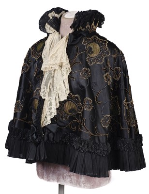 Lot 425 - Clothing. A beaded black cape, Liverpool: Cripps, Sons & Co., circa 1910