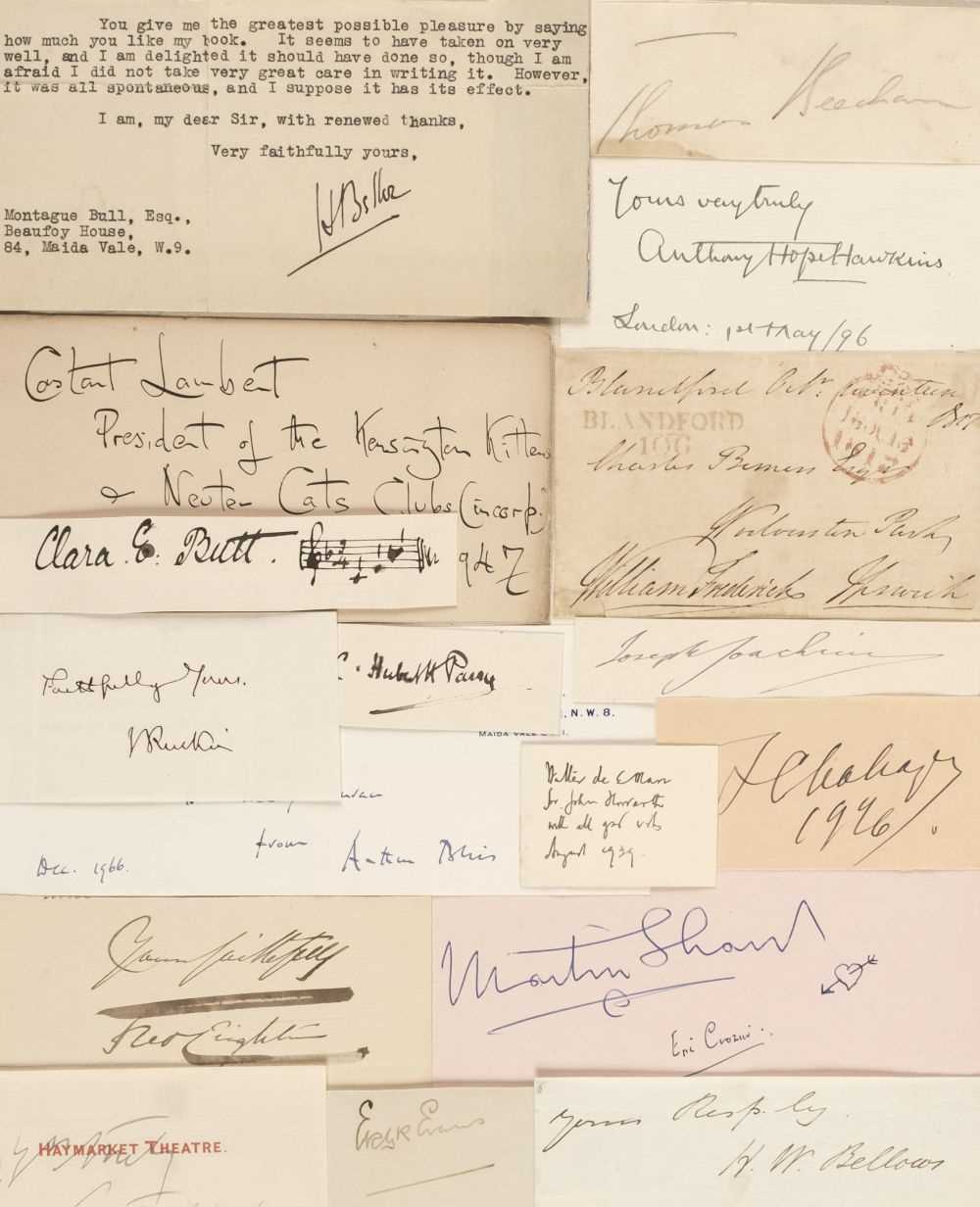 Lot 358 - Signatures. An assorted group of approx. 225