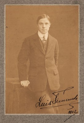 Lot 368 - Fernando de Orleans y Borbón (Luis, 1888-1945). Signed Photograph by Robert Herbst, 1912