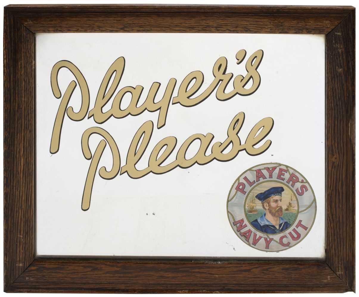 Lot 481 - Advertising Mirror. Players Navy Cut Tobacco mirror circa 1930s