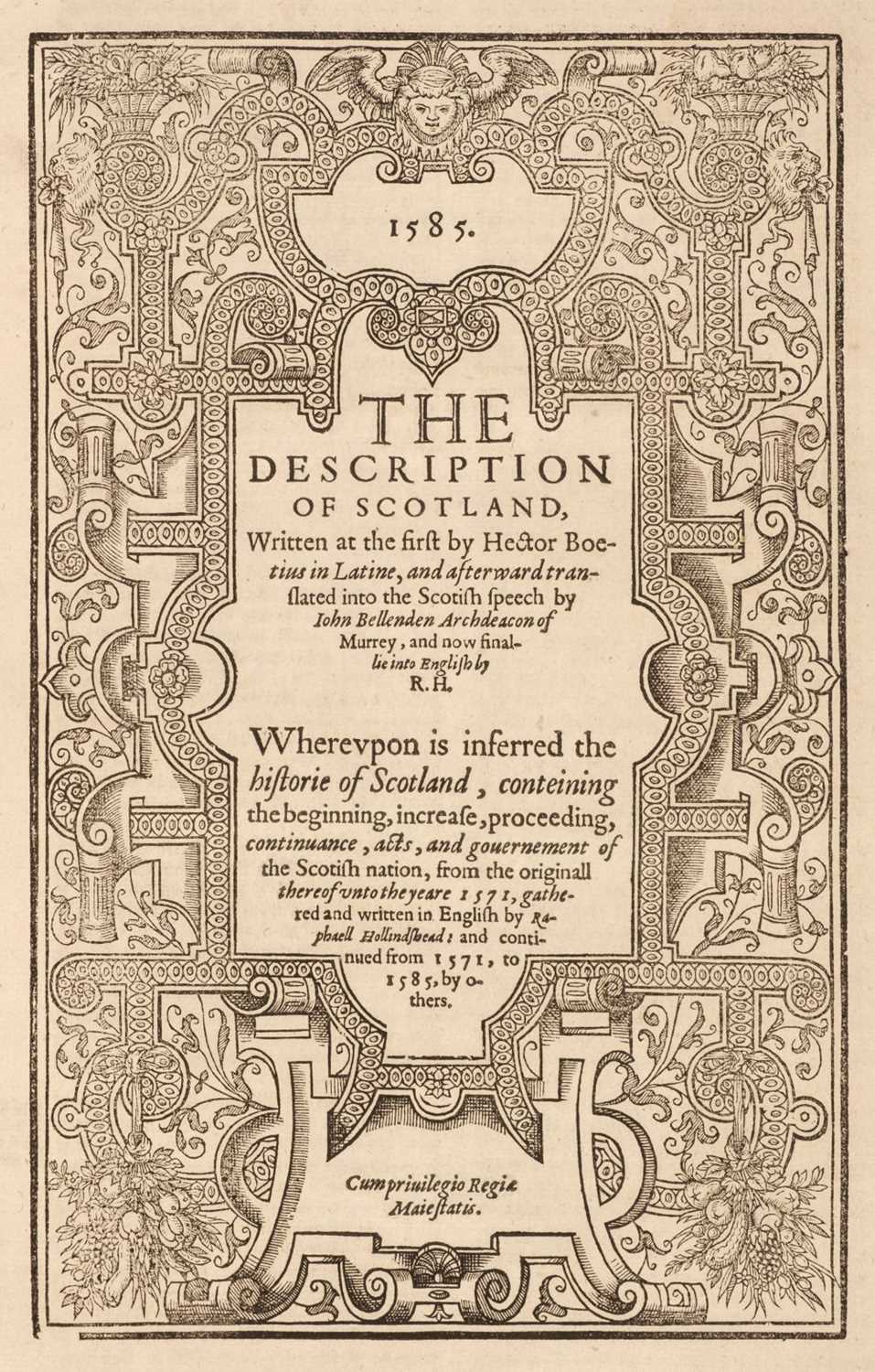 Lot 288 Holinshed (Raphael). The Description of