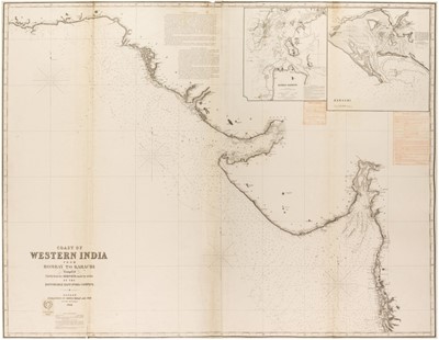 Lot 175 - Sea Charts. 11 large blue-backed charts, James Imray & Sons, 19th - 20th century