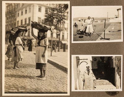 Lot 194 - Travel photography.  12 family travel albums, containing approximately 1,000 photographs, 1903-1935