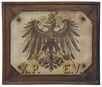 Lot 248 - Carriage Plate. Imperial German railway carriage plaque