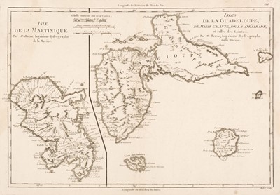 Lot 185 - West Indies & South America. A collection of nine maps, 18th & 19th century