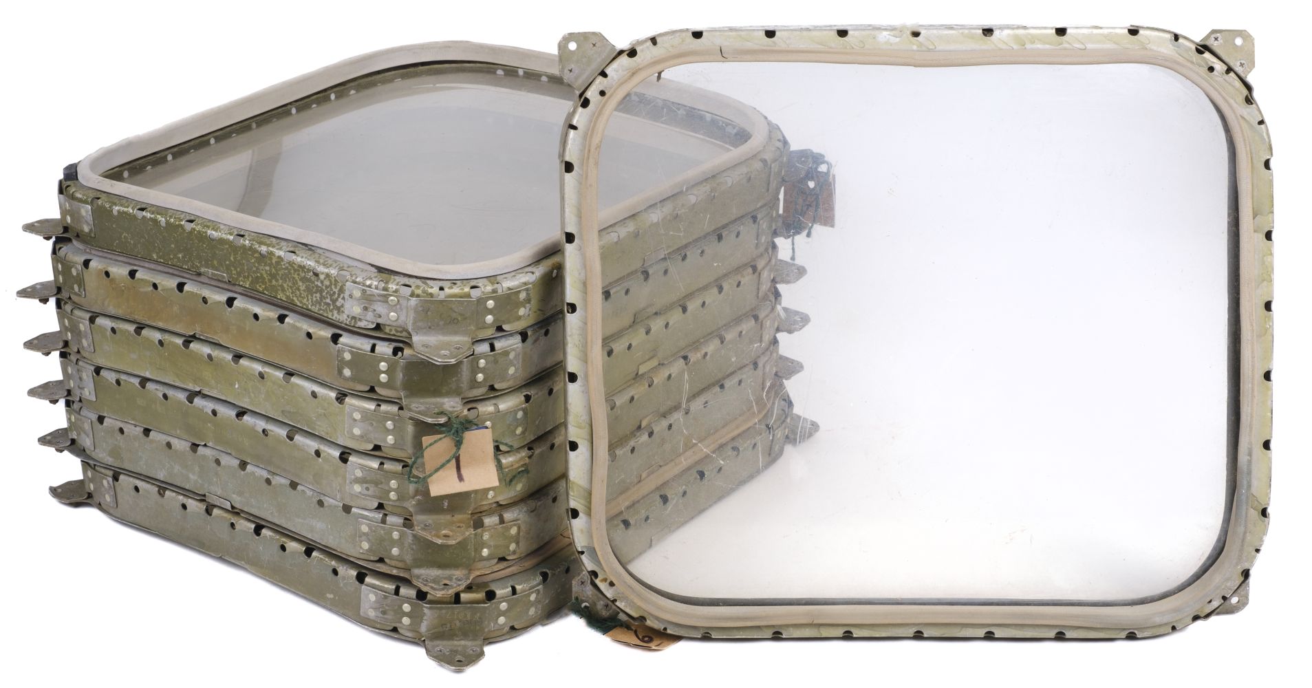 Lot 326 - Aircraft Windows. A group of seven aircraft