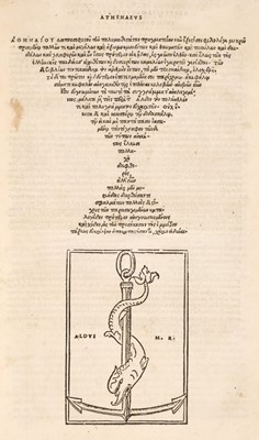 Lot 269 - Athenaeus. Deipnosophistae (with) Dipnosophistarum sive Coenae..., 1556