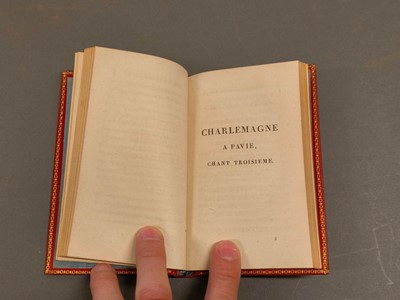 Lot 366 - Bindings for Empress Marie Louise. Charles Millevoye, Charlemagne, 2 volumes, 1812 & 1814