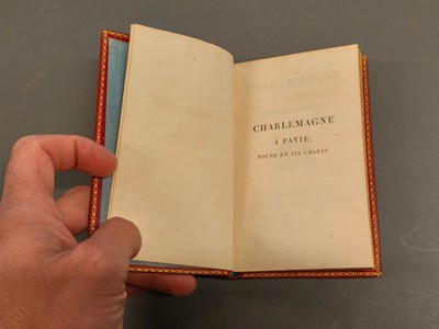 Lot 366 - Bindings for Empress Marie Louise. Charles Millevoye, Charlemagne, 2 volumes, 1812 & 1814