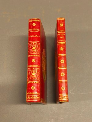 Lot 366 - Bindings for Empress Marie Louise. Charles Millevoye, Charlemagne, 2 volumes, 1812 & 1814