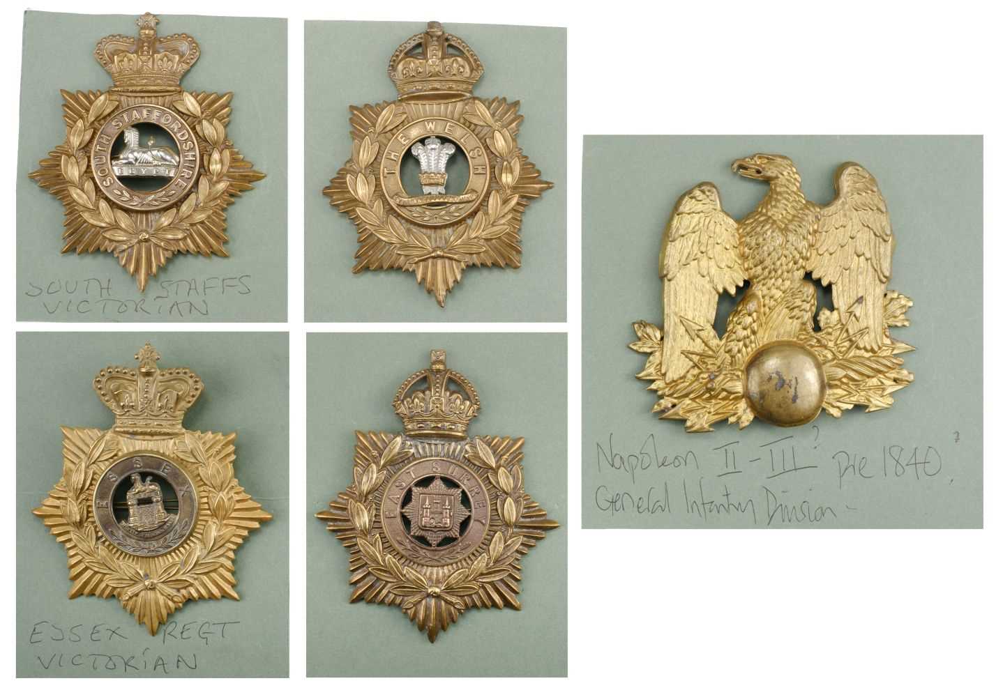 Lot 255 - Helmet Plates. Victorian Essex Regiment