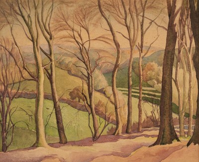 Lot 284 - Attributed to Ethelbert White (1891-1972). View through Woodland, watercolour on paper