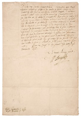 Lot 239 - Cecil (William, 1520-1598), 1st Baron Burghley. Letter Signed as Lord Treasurer, ‘W. Burghley’