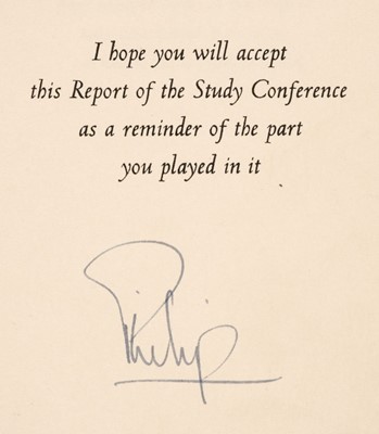 Lot 390 - Philip (1921-2021), His Royal Highness The Duke of Edinburgh’s Study Conference, 1987