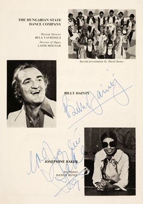 Lot 305 - Royal Variety Performance Programme, 18th November 1974, multi-signed