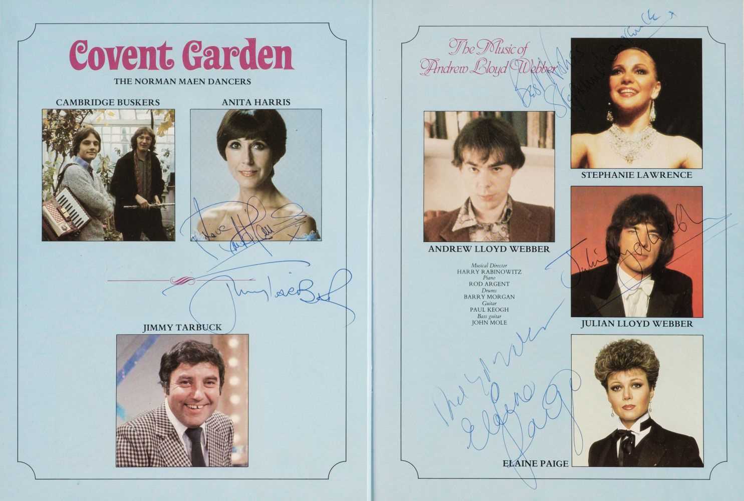 Lot 241 - Royal Variety Performance Programme, 23rd November 1981, multi-signed