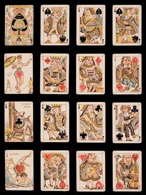 Lot 510 - American transformation cards. Kinney Tobacco Harlequin II deck, New York: Kinney Bros., 1889