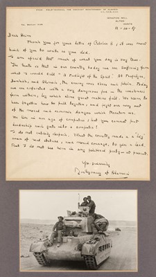 Lot 383 - Montgomery (Bernard Law, 1887-1976). Autograph Letter Signed, 'Montgomery of Alamein'