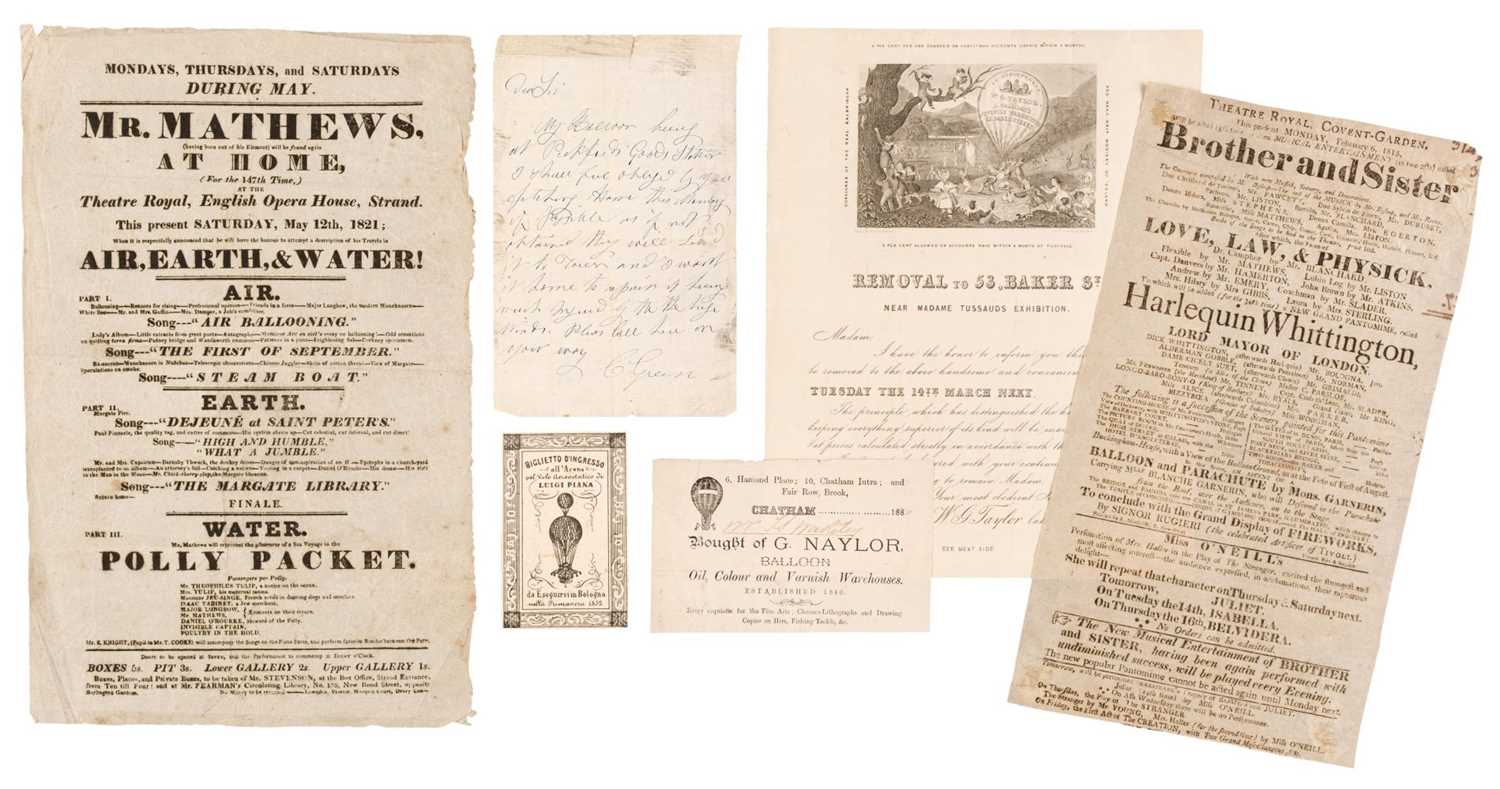 Lot 514 - Early ephemera - Balloon Flight