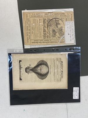 Lot 514 - Early ephemera - Balloon Flight